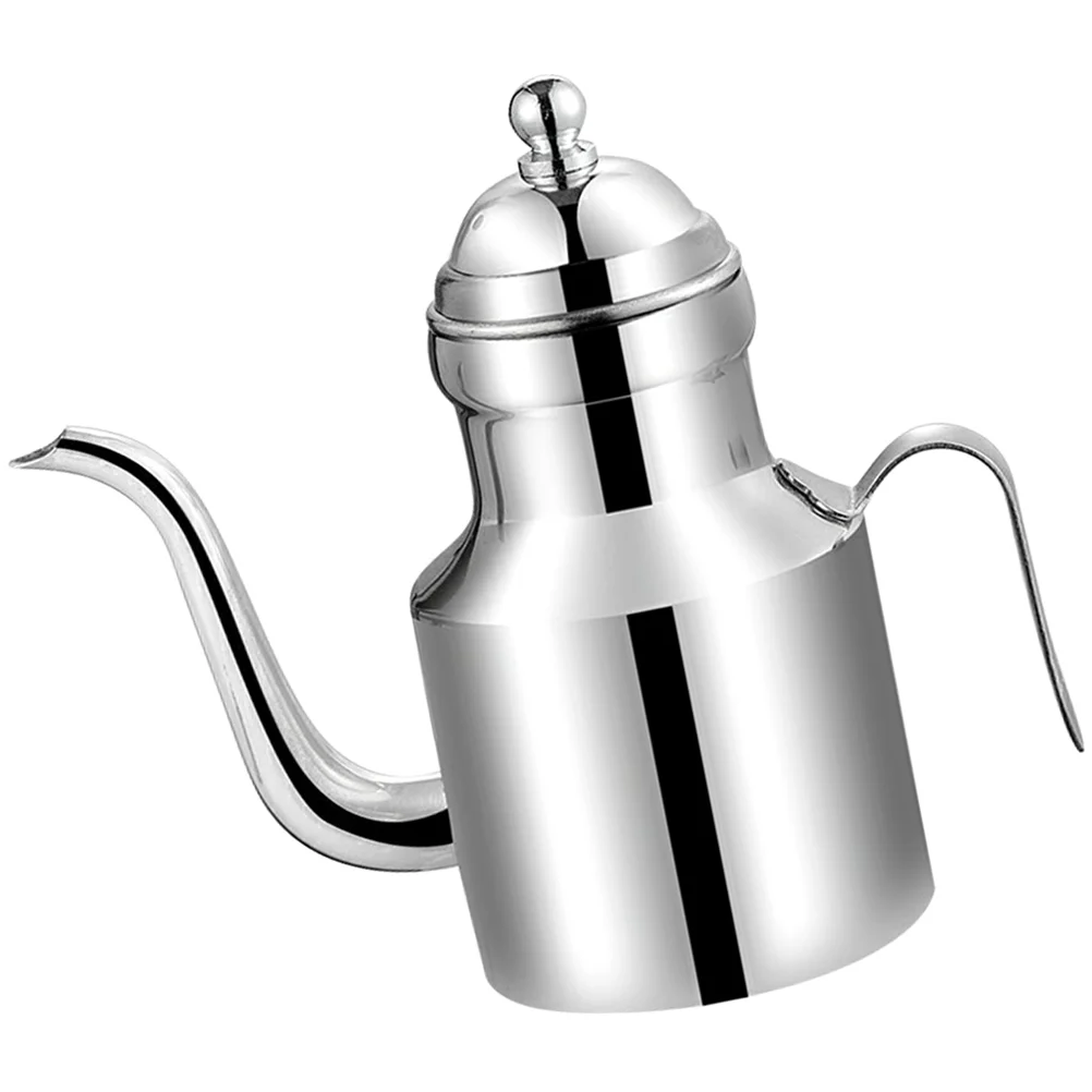 

Stainless Steel Oil Pot Can 750 Water Jug Dispenser Syrup Grease Container Bacon