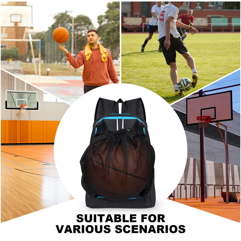 Basketball Backpack Traveling Outdoor Sport Bag Women Men Basketball or Soccer Storage Bags Fitness and Hiking Climbing Backpack