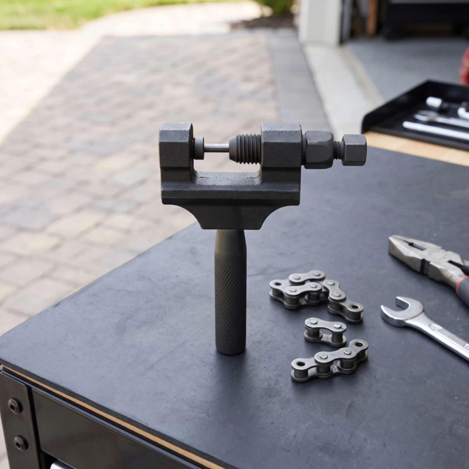 Chain Breaker Tool Handheld Chain Breaker Sturdy Threaded for Motorcyclists, Garage, Workshop