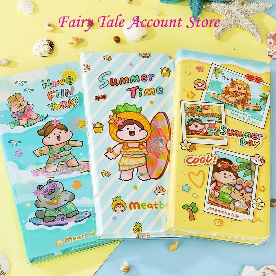 

Meatball New Product Summer Theme Weeks Home Ledger Cute Cartoon Checker Diary Notebook Korean Stationery Kawaii