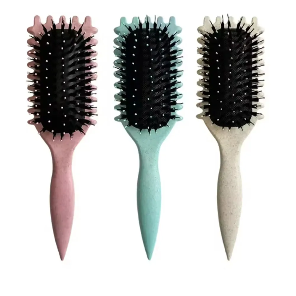 Spazzola per capelli ricci per styling da salone Spazzola per capelli arricciacapelli per pettinare e modellare i riccioli da uo #4