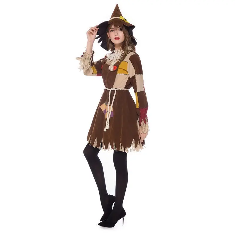 

Halloween Greenfield Scarecrow Witch Cosplay Costumes
