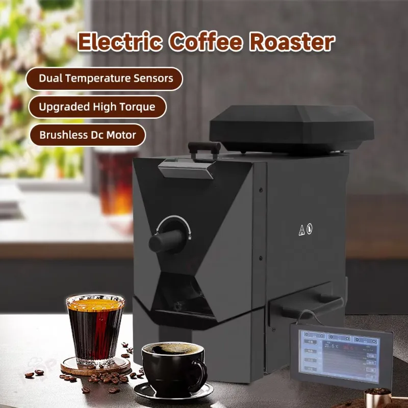 Large Screen 8 Inch Coffee Roaster Manufacturers Hot Air Electric Coffee Bean Roasting Machine