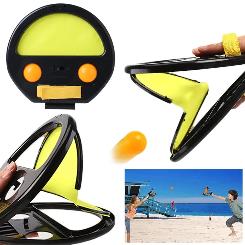 Outdoor Games Throwing Hand Toss Ball Throw Catch Toy Sports Fitness Hand Grasping The Ball Racket For Adult Children Toys Gifts