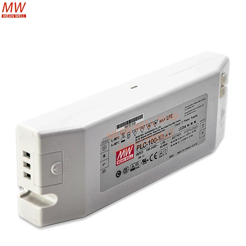 

MEAN WELL 100W Single Output LED Power Supply PLC-100-12 15/20/24/36/48 PFC Terminals Are Connected to Waterproof Power Supplies