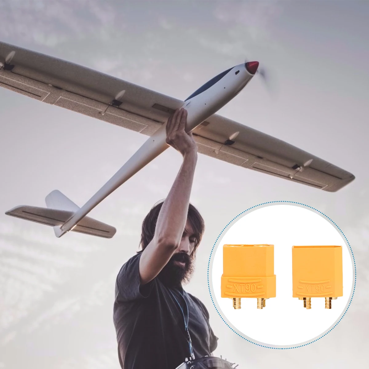 

20 pcs Male Female Connector For High Current Reliable Connection T Plug To T Plug Connector