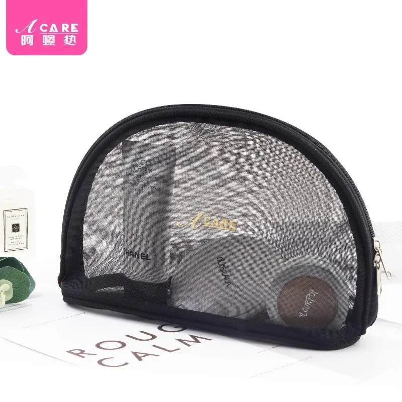 DX01/Cosmetic bag/C1PQ4-Easy-to-Use Mesh Large Capacity Small Size Portable Women's Portable Pink Travel Business Travel