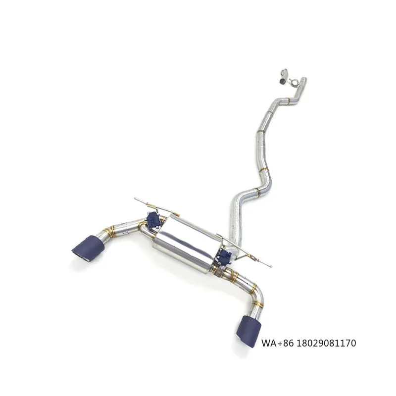 

Выхлопная система Catback из нержавеющей стали SS304 для M140 M140i 3.0T 2017-2019 с клапанной системой Valvetronic и карбоновыми черными насадками