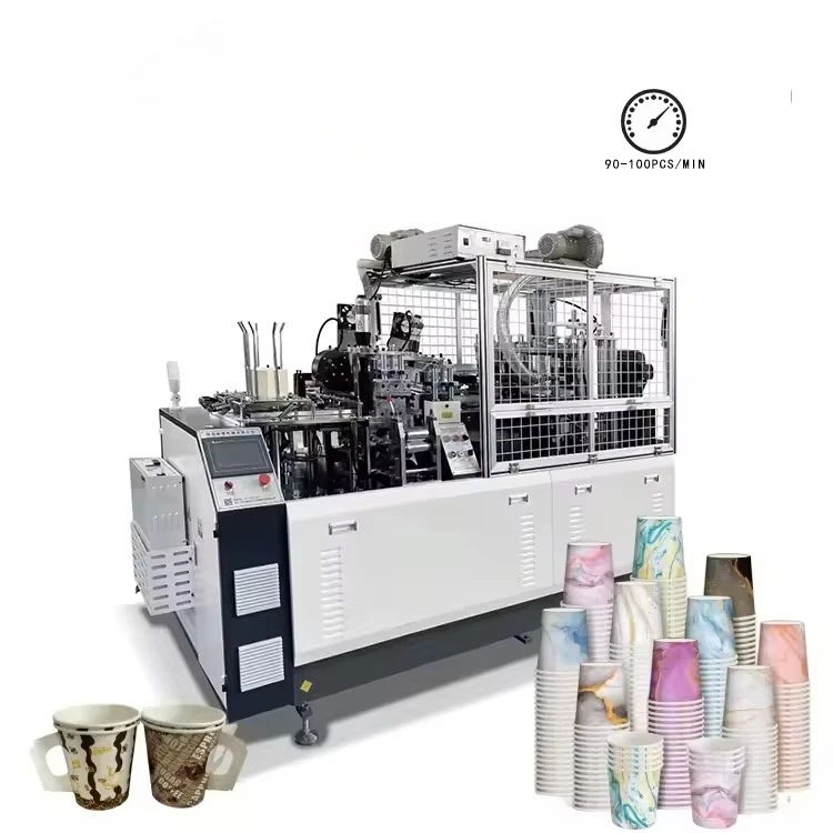 Customized Hot Selling Full Automatic Double Wall High-Speed Paper Cup Maker Small Business Essential Motor Tea Cup Pump Gearbox