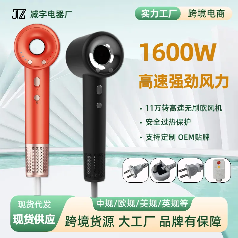 

Foreign trade export high-speed hair dryer household hot and cold air negative ion high-power hair salon hair dryer factory dire
