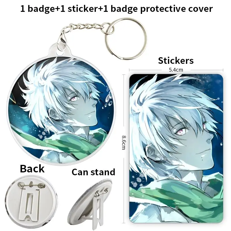 DRAMAtical Murder Seragaki Aoba Anime Character Game Soft Button Badge Brooch anchor Peripherals Pin Jewelry Backpack Decoration