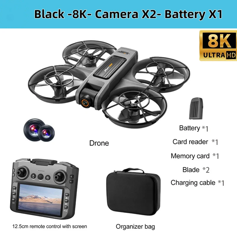 S156 Drone met VR-bril 8K WIFI GPS-positionering Professionele HD-antenne RC-vliegtuig HD Dual Camera Quadcopter Luchtdrone 2025