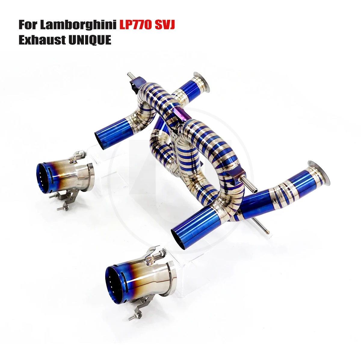 UNIQUE For 2017+ Lamborghini LP770 SVJ V12 6.5L performance  titanium exhaust system  TC4 titanium alloy exhaust muffler