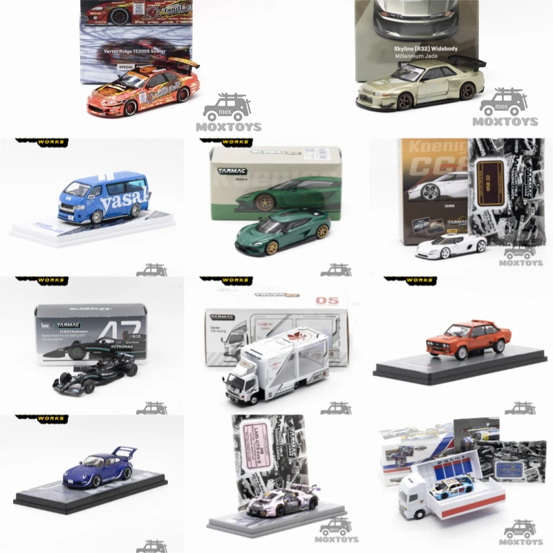 

Модель автомобиля Tarmac Works 1:64 Vertex R32 Hiace Gemera CC850 Fuso FIAT R8 из литого металла