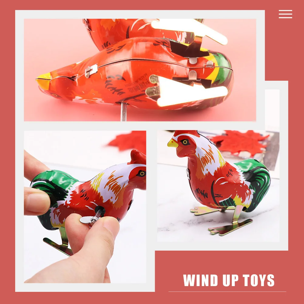 Clockwork Hopping Chicken Wind-up Toys Toddlers Kids Party Creative Easter Bunny