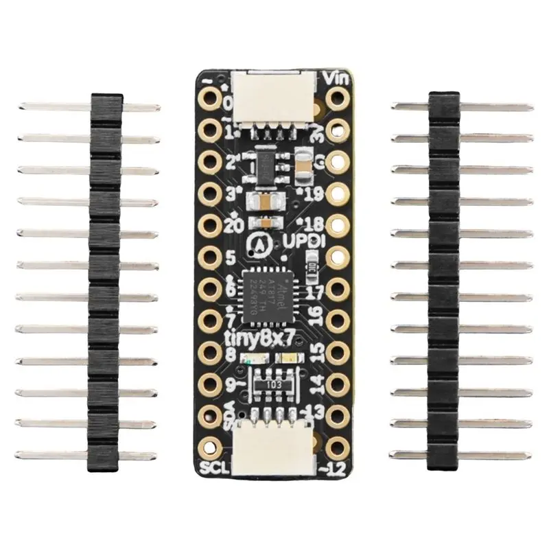 Carte d'extension X64A-Attiny817 - Carte de développement dotée d'un connecteur STEMMA QT - Compatible avec Seesaw