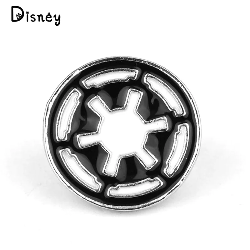 Disney Star Wars Galactic Empire Logo Brooch Metal Enamel Fashion Badge Pin Clothes Backpack Pin For Men And Women Jewelry Gifts