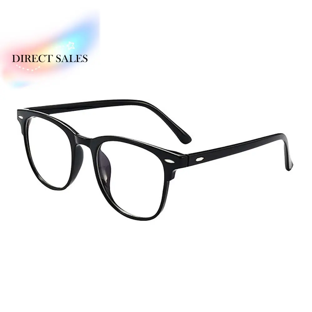 

New PC Anti Blu-ray Glasses Resin Costume Accessory Black Business Glasses Alloy Decorative Transparent Reading Eyewear Outdoor