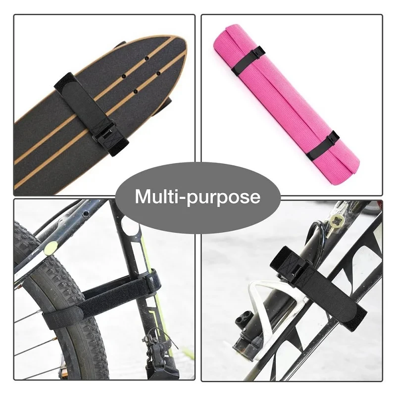 4Pcs Portable Adjustable Bike Frame Strap For Fix Tires Cycling Parts Anti-Skid Bicycle Wheel Fasten Cable Binding Fixed Belt