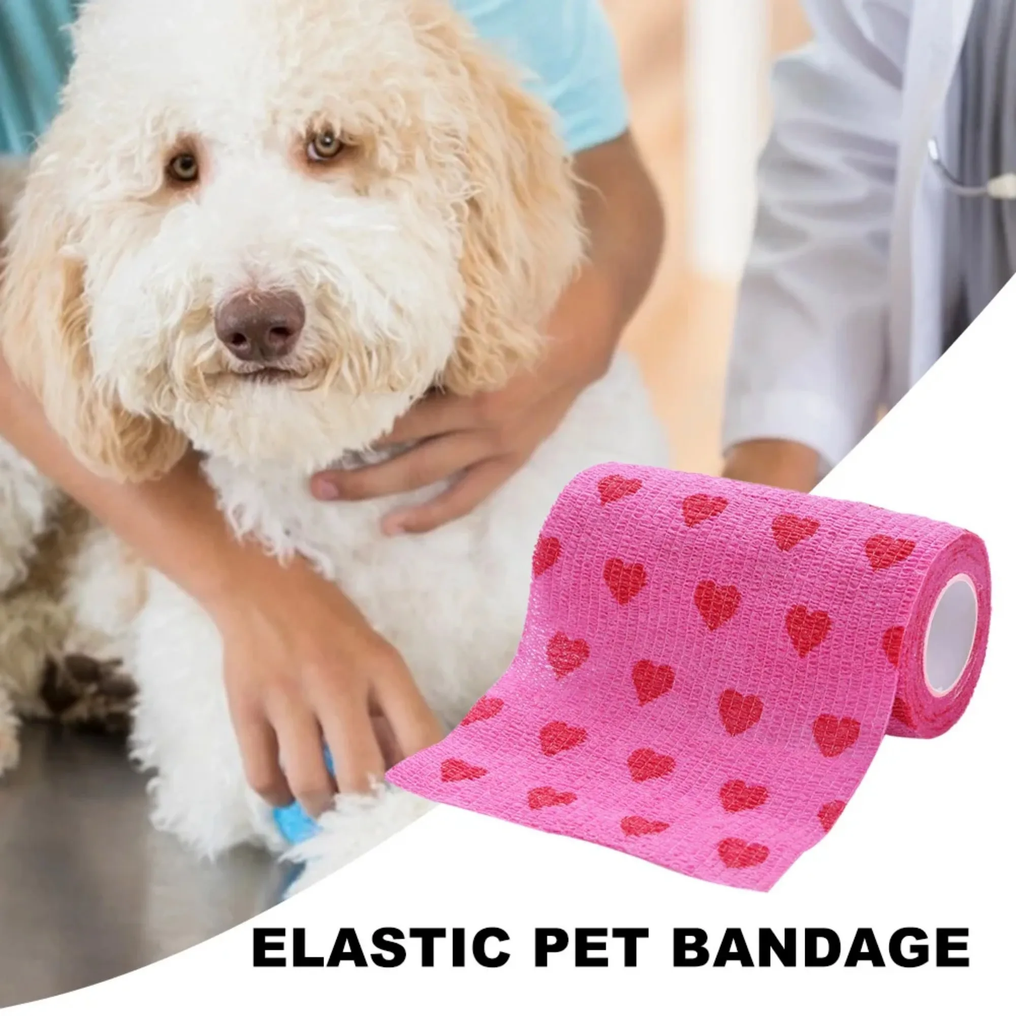 12/6pcs Pet Puppys Anti Dirt Tool Legging Self Adhesive Bandages for Walking Dog Feet Wrapping Protective Bandages Dog Accessory