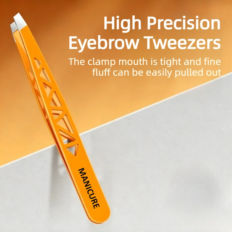 Präzisionspinzette aus Edelstahl mit ultradünnen, spitz zulaufenden Spitzen, geeignet für Bart- und Augenbrauenpflege, Make-up-Tools, Wimpernverlängerung.