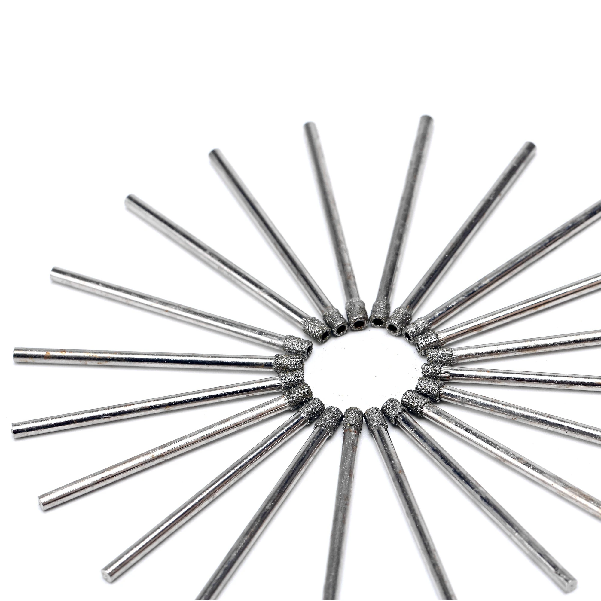 

20Pcs 2-10 mm Diamond Core Drill Bits Tip Hole Saw Coated Masonry Tools Drilling Cutter for Glass Stone Marble Granite Tile