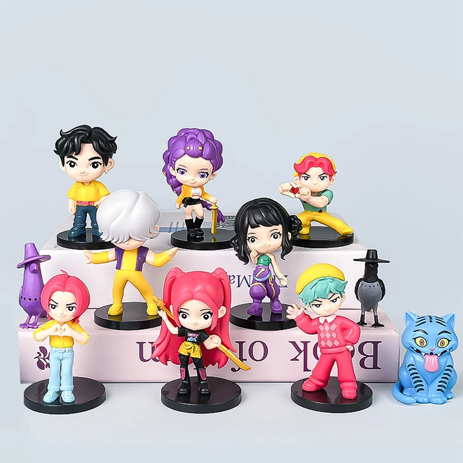 Set de 10 Figuras de Anime de la Brigada de Cazadoras de Brujas, Versión Q, Derpys, Tiger, Rumi, Mira, Zoey, Sussy, Muñecas Coleccionables, Regalo de Navidad para Fans