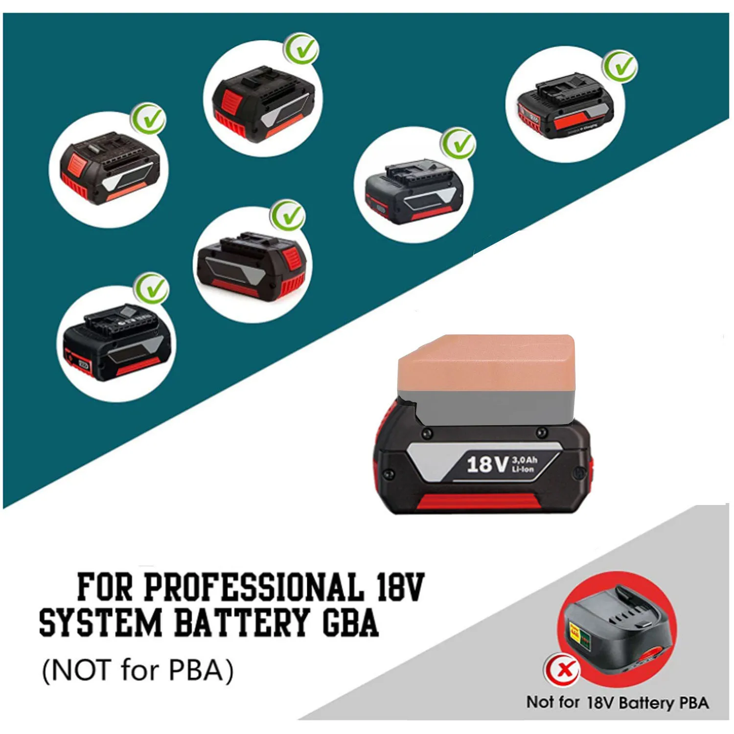 Battery Adapter Converter For BAT622 BAT609 BAT618G For 18V MultiVolt Interface Hand Tool Power Tool Accessories