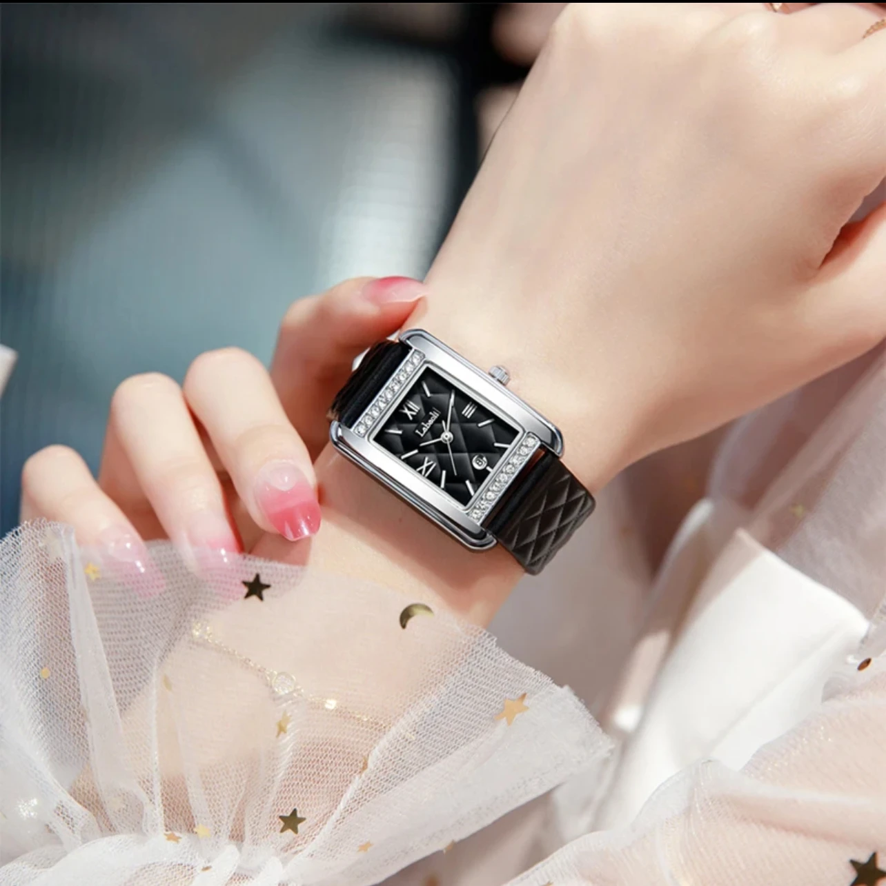 Elegant women's watch, luxury women's watch, fashionable and versatile leather quartz watch, gift for girlfriend, female gift