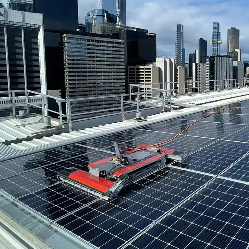 Solar Farm Cleaning Robot Automatic Photovoltaic Panel Cleaner for Large Scale Utility Solar Power Stations