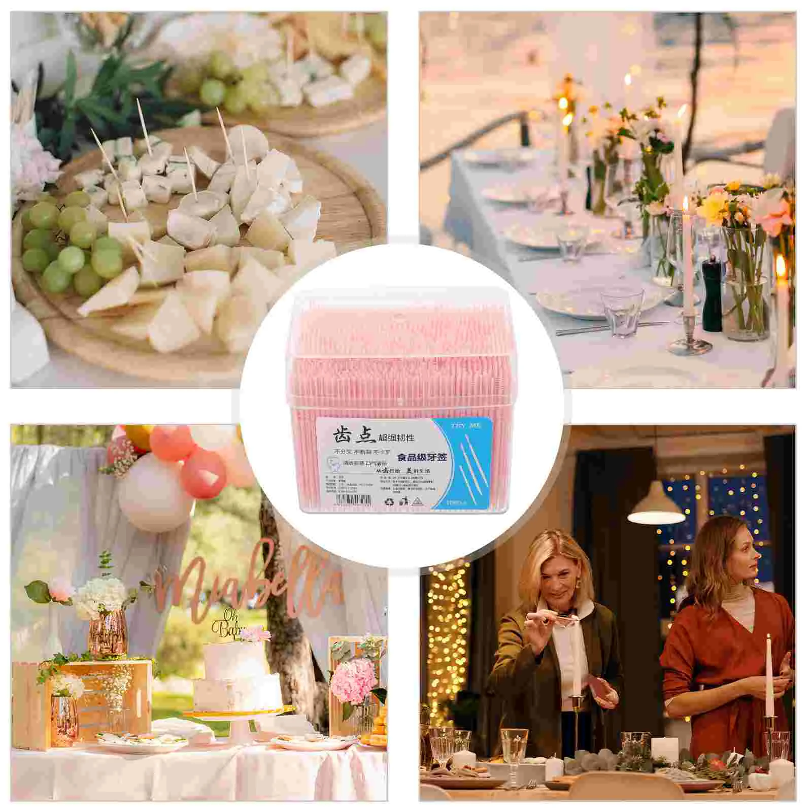 1060 peças palitos de plástico descartáveis limpadores interdentais para fio dental al higiene eco amigável grau alimentício pp tamanho de viagem