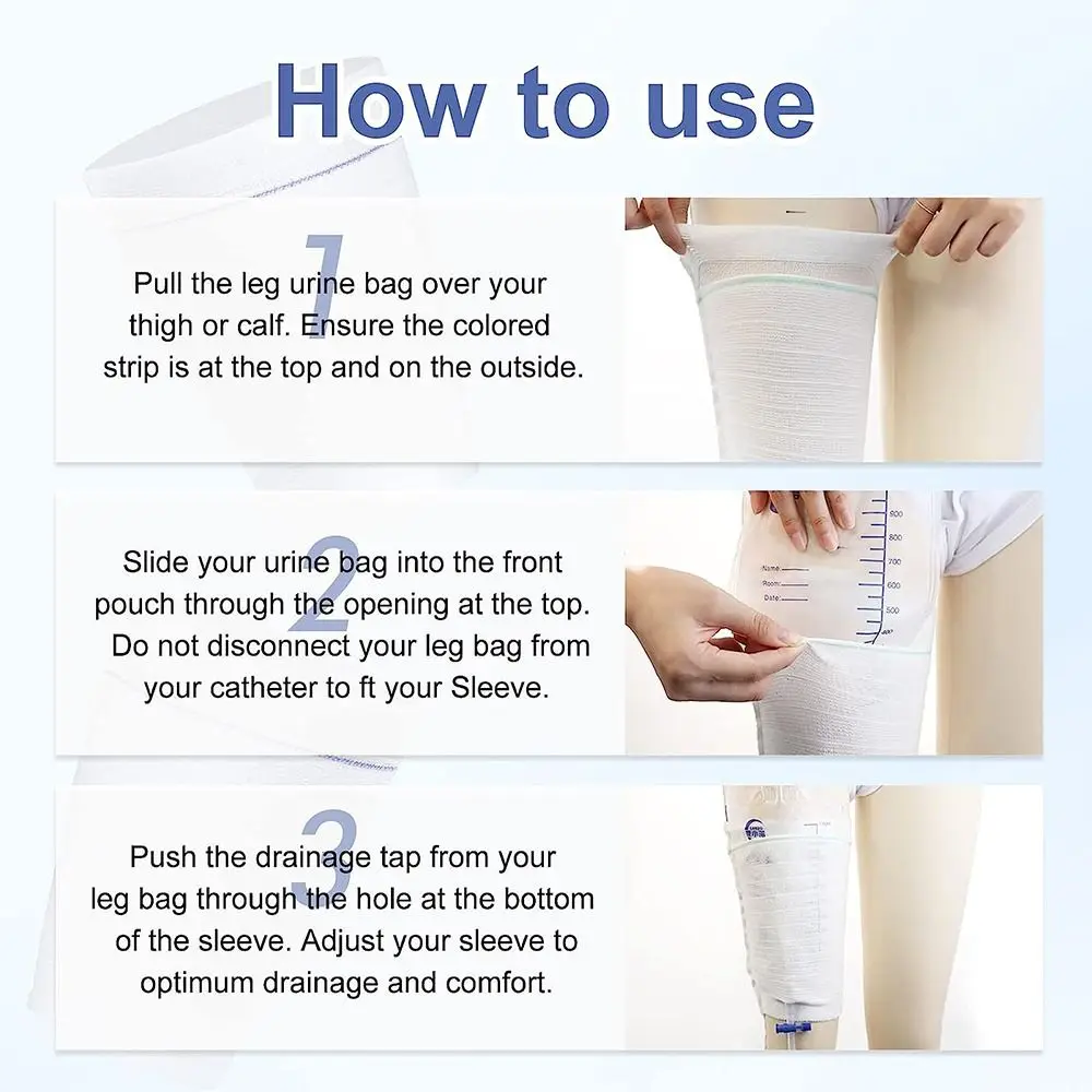 Urine Bag Holder Carer Drainage Bag Covers Catheter Bag Leg Sleeve Urinary Incontinence Supplies