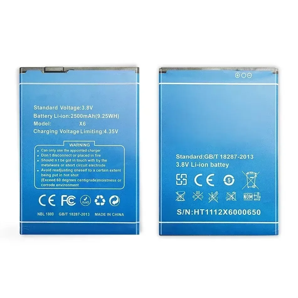 Mobile Phone Battery 3000mAh For Doogee X6 Pro Bateria