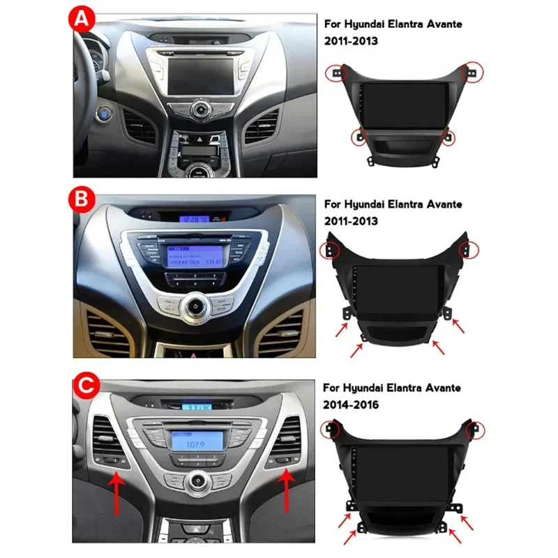 Carplay For Hyundai Elantra Avante I35 2011-2016 Auto Multimedia Android GPS Car Radio 2din GPS Navigation Monitor Video Stereo