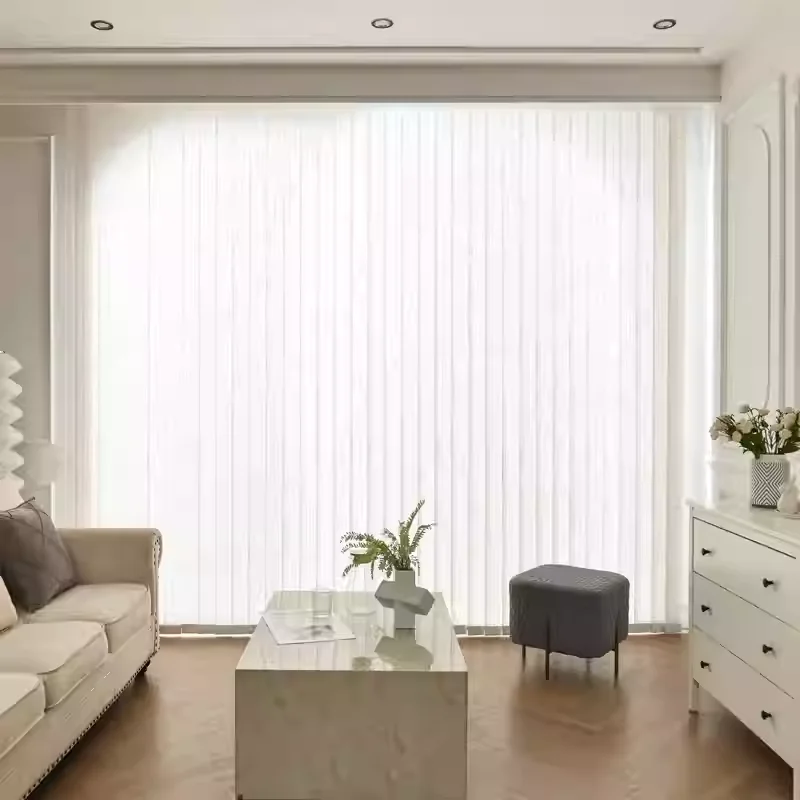 

Wholesale Luxury Office Curtains UV-Proof Blackout Motorized Manual Rolling Shutter Vertical Hana's Curtain Built-in