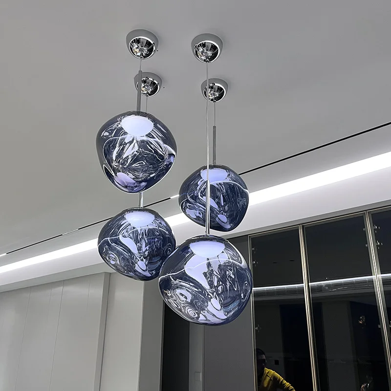 

Modern E27 Simple Pendant Lamp Indoor Restaurant Living Room Bedside Loft Chandelier Decoration Acrylic Atmosphere Light Fixture