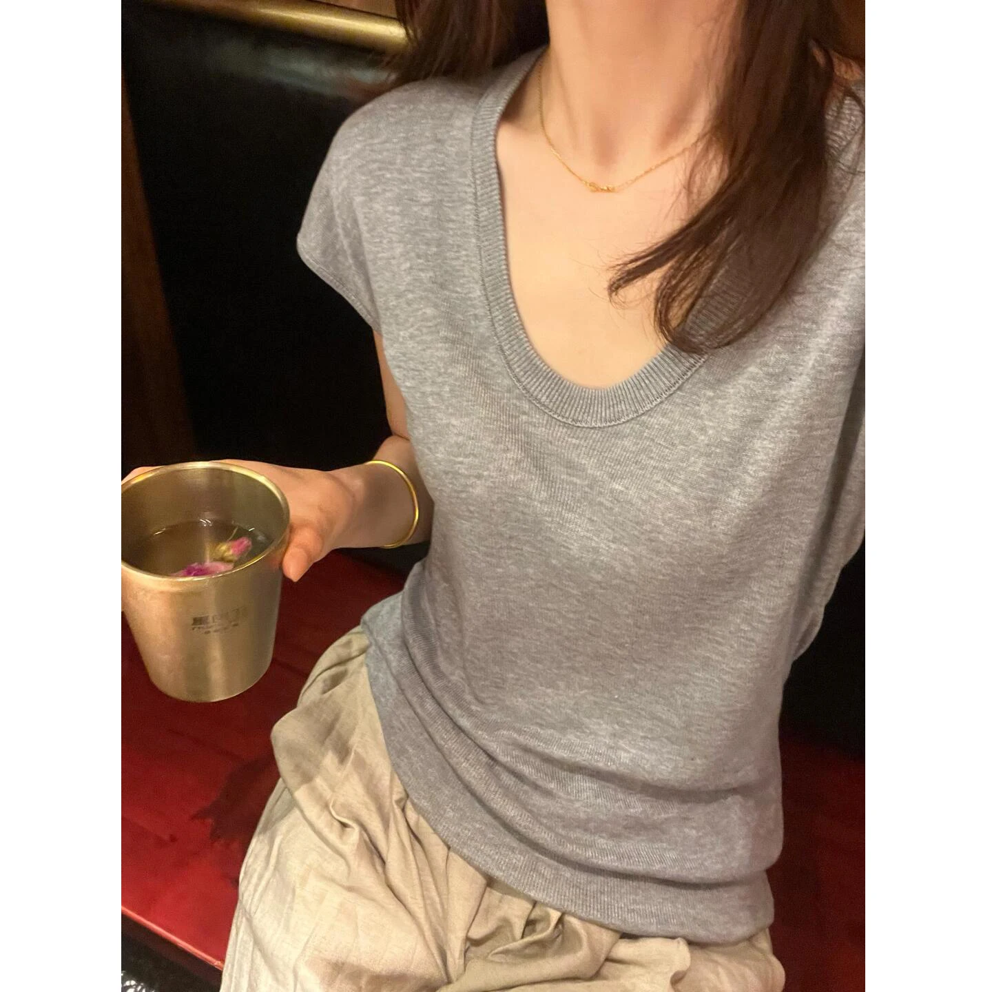 Knitted Sweater Women Pullovers New Summer Slim Short Sleeve Knit Sweater Pullover Women Tops O-Neck Sueter Feminino 2026 Q4399