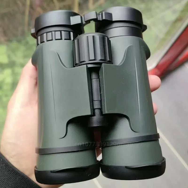 New 8/10X42 Nitrogen Filled Waterproof Telescope, High-definition Wide-angle Outdoor Viewing Hunting Green Binoculars