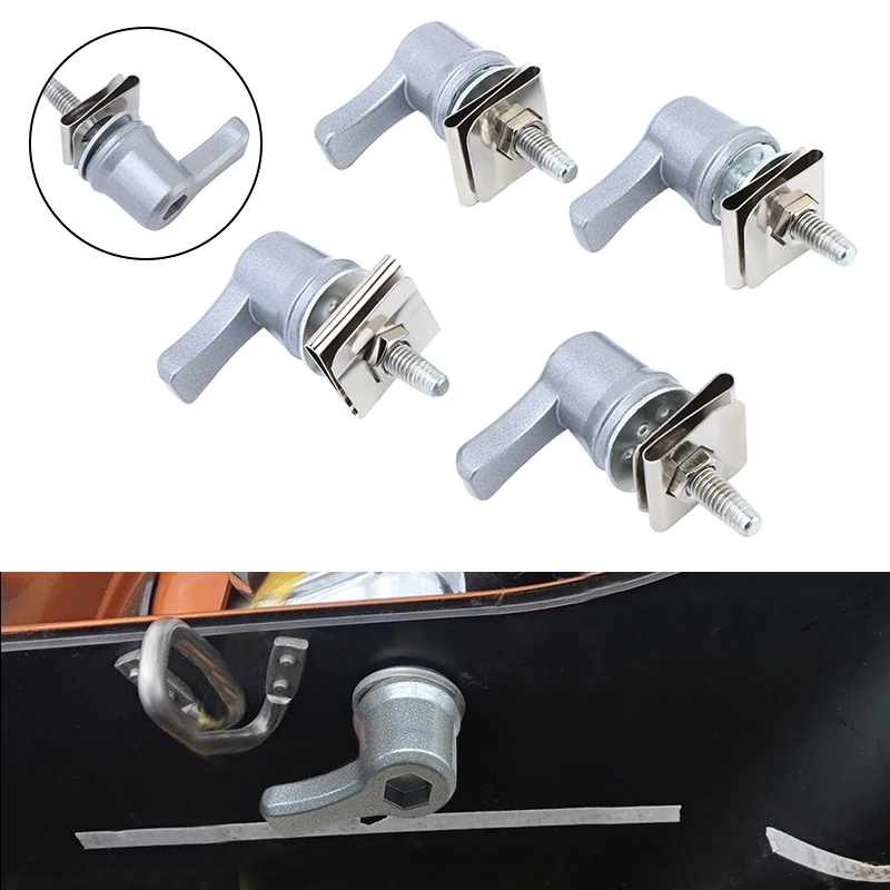 

Motorcycle Sliver Saddlebag Lever Lock Bolts Nuts Mounting For Harley Touring Road King Street Glide Electra Glide 1993-2022