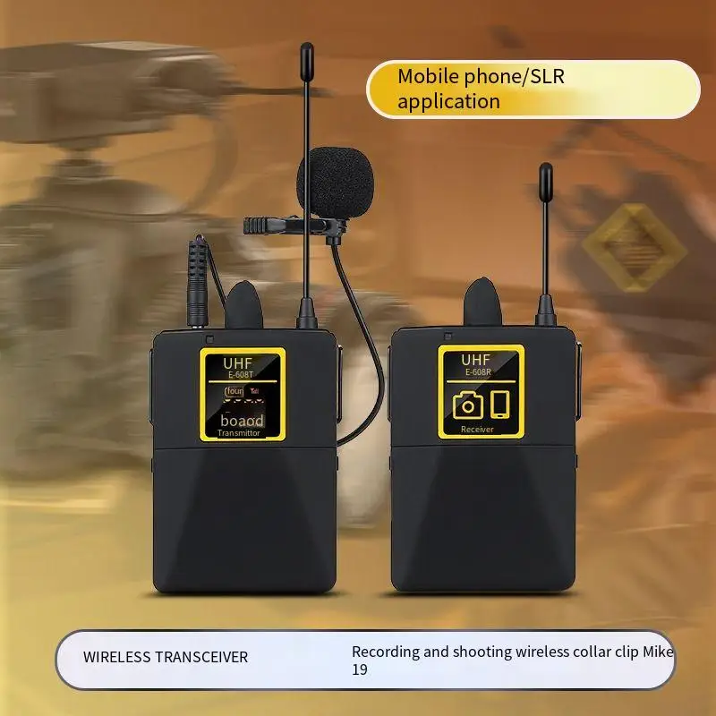 Wireless recording microphone, single-lens reflex camera, DV, live video, mobile phone, small bee lapel microphone, sound collec