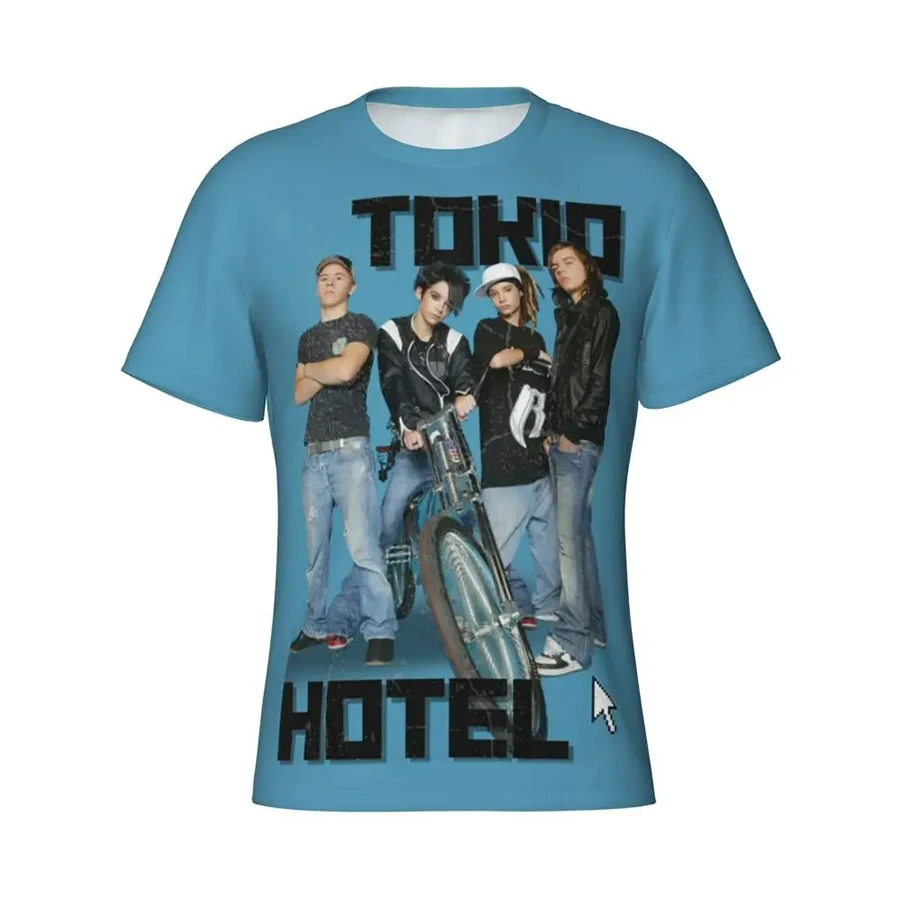 Rock Band Tokio Hotel 3D Print T-Shirt Men Women Casual O-Neck Short Sleeve T Shirts Oversized Harajuku Tees Tops Kids Clothing