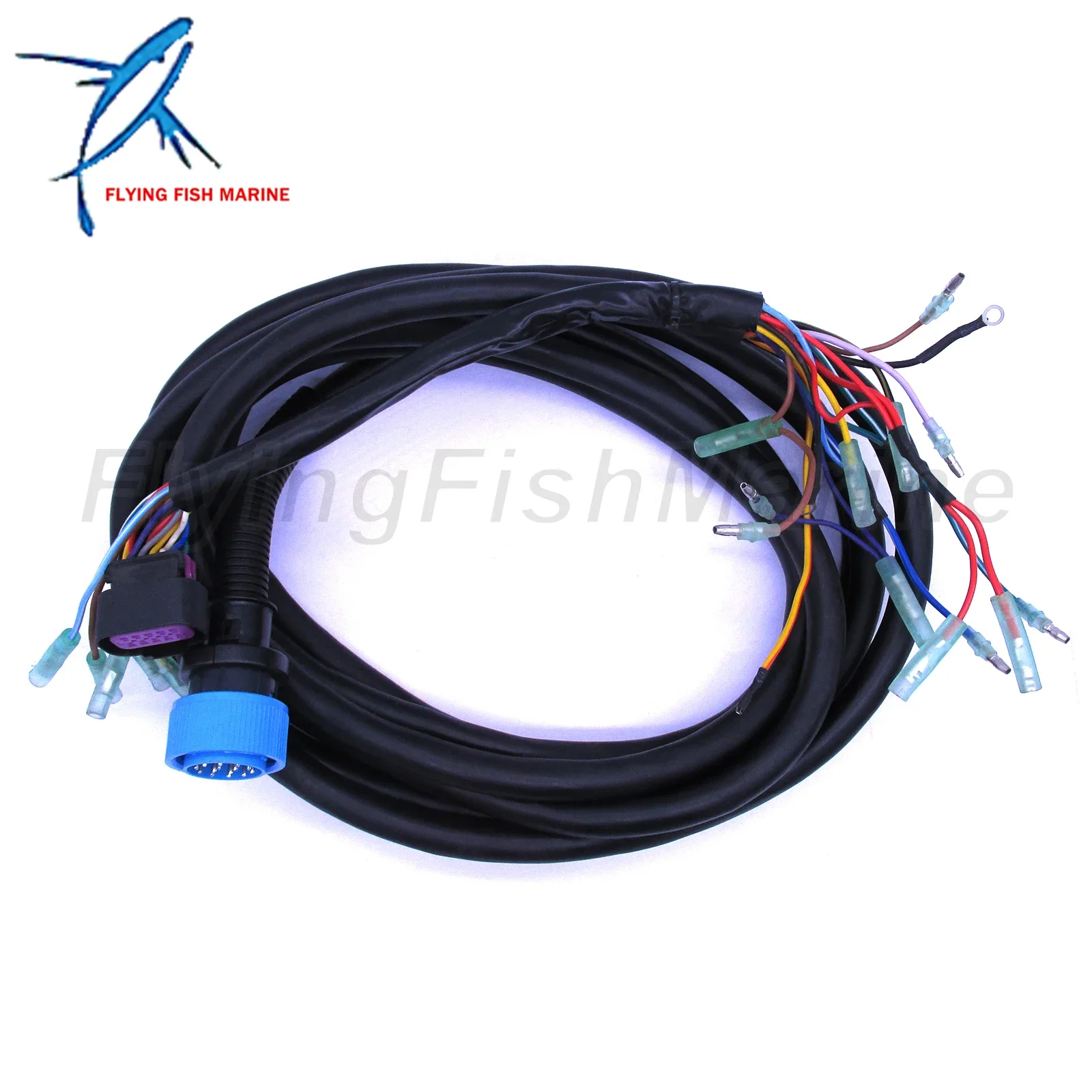 Boat 896536T01 Cable Main Wire Harness for Mercury MerCruiser Quicksilver 881170A13 Remote Control Box, 8 Pins, 15ft/4.57m Lengt