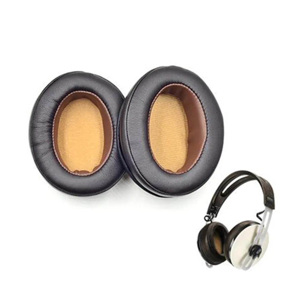 2Pack Protein Sponge Over-Ear Headset Earpad Earmuffs Cover For Sennheiser Momentum 1/2.0 HD1 Wireless Headphone