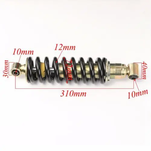 CQJB YOSS Motorcycle Off road Central Shock Absorber GY200 ATV Spring Bold 310-12mm Shock Absorber