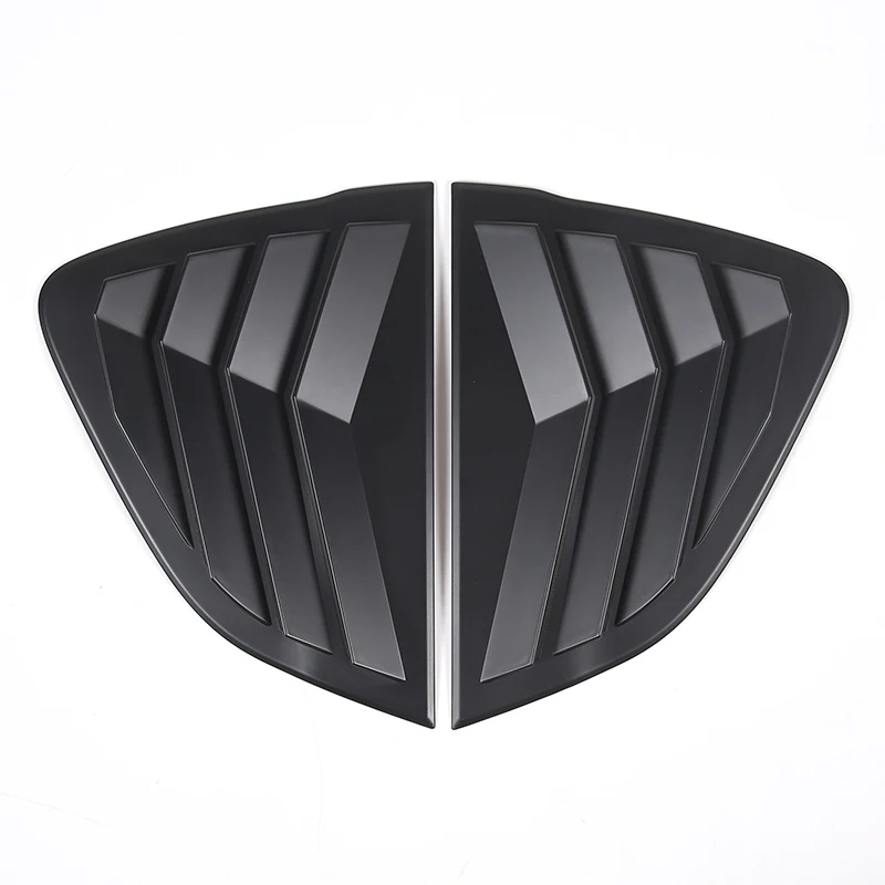 For Mazda MX-5 ND 2016-23 ABS Matt Black Car Rear Window Triangle Deflector Cover Trim Sticker Car Accessories (hardtop Version)