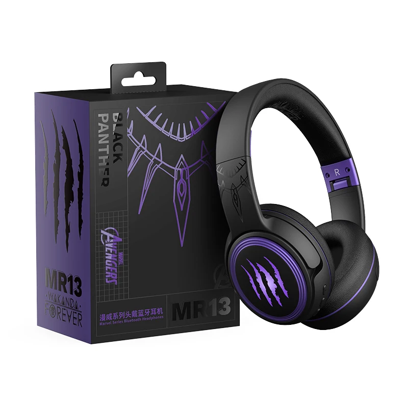 

MARVEL Collaboration Wireless Headset Bluetooth 5.3 Over Headphones Bass-Enhancing 40mm Diaphragm Ultra Low Latency Earphones