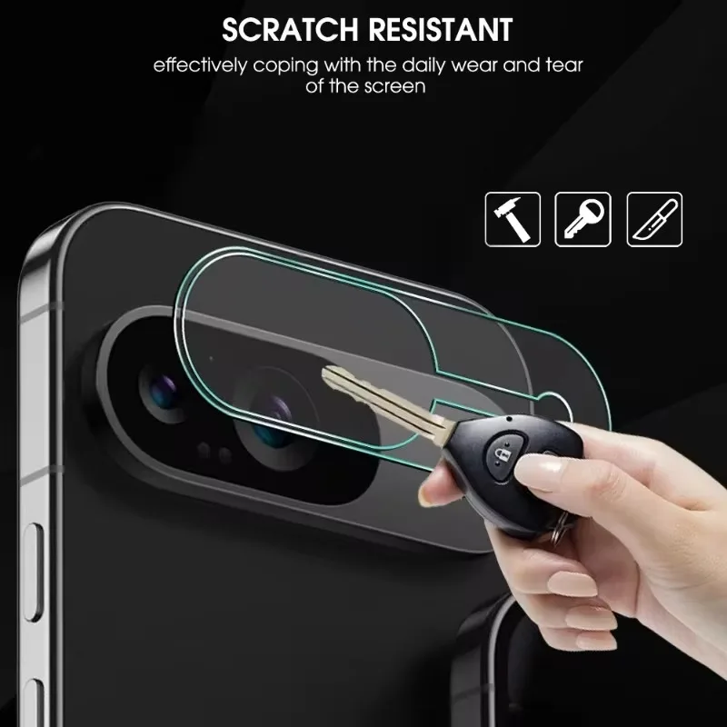 Film de protection pour objectif d'appareil photo, verre anti-rayure transparent, pour Google Pixel 9 Pro, XL HD