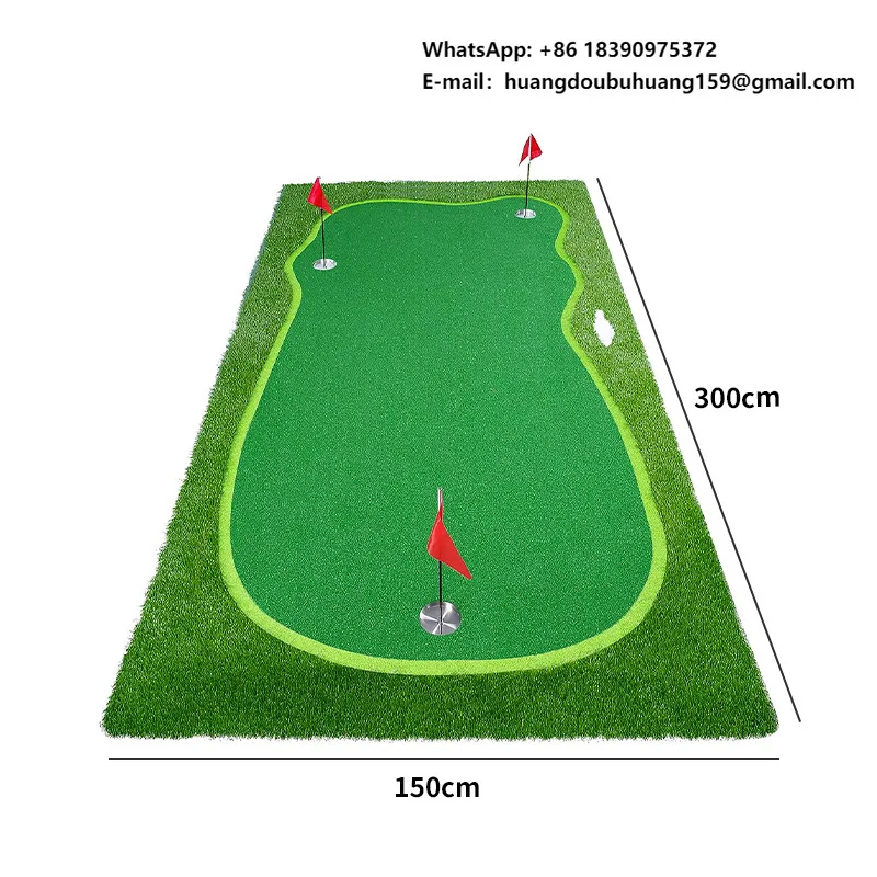 

Premium Quality 5Ft X 12Ft Artificial Grass Putting Green Turf Durable Golf Course Portable Mini Golf Putting Mat Indoor