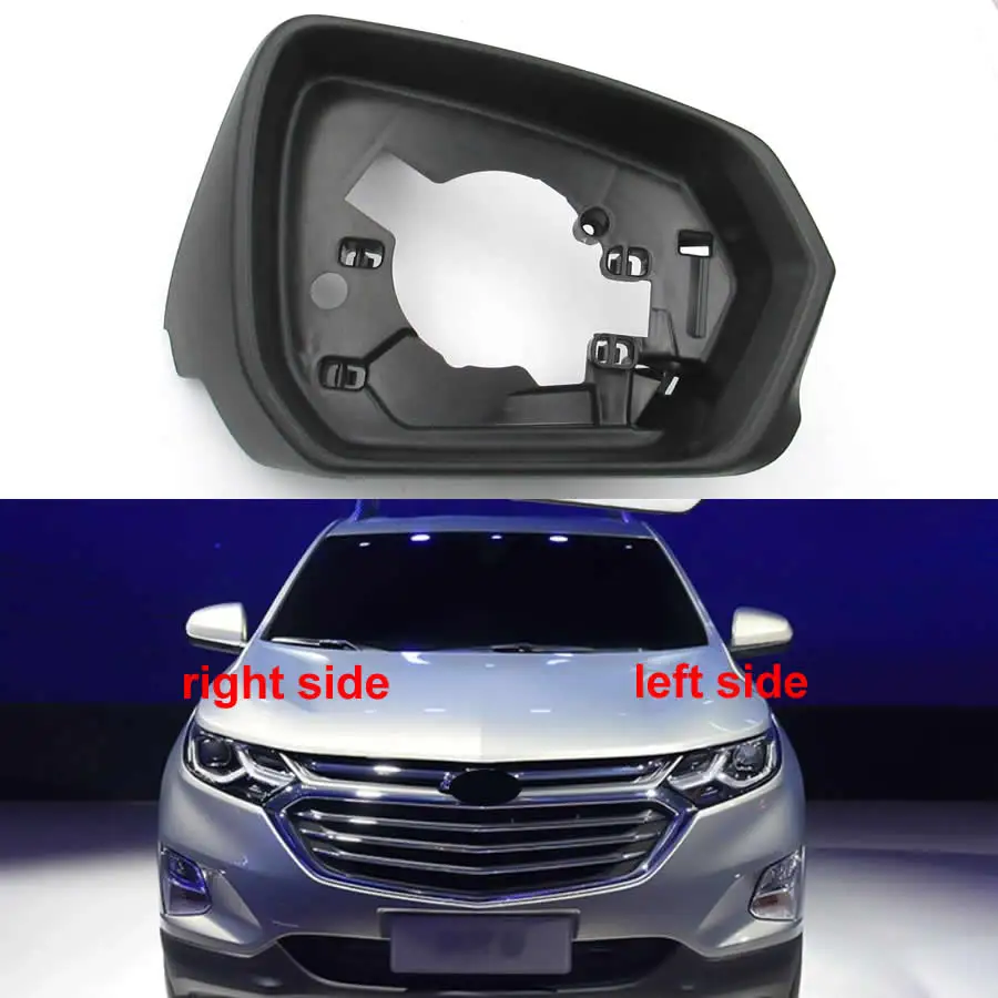 For Chevrolet Equinox 2017 2018 2019 Side Rearview Mirrors Housing Frame Cover Replace Outer Reverse Mirror Trim Not USA