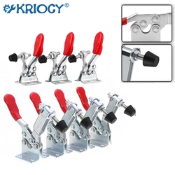 GH-201 Horizontal Toggle Clamp Quick-Release Toggle Clamps Set 27KG Vertical Toggle Clamp Hand Clip Tool clamps for woodworking